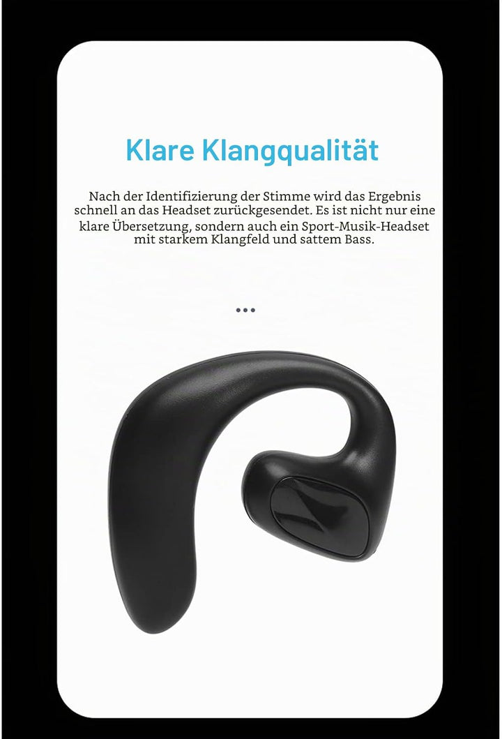 M8 Sprachübersetzer Ohrhörer, 144 Sprachen Smart Voice Translator Earbuds, Instant Voice Language Tr