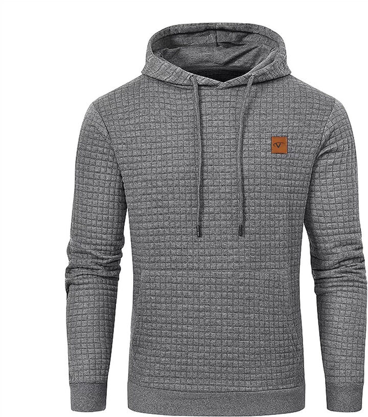 Tansozer Herren Hoodie Casual Sweatshirt Classic Kapuzenpullover mit Tasche XXL Hellgrau, XXL Hellgr