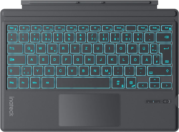 Inateck Surface Pro 7 Tastatur,Kompatibel mit Surface Pro 7/7+/6/5/4 mit Trackpad,Bluetooth 5.3, 7-F