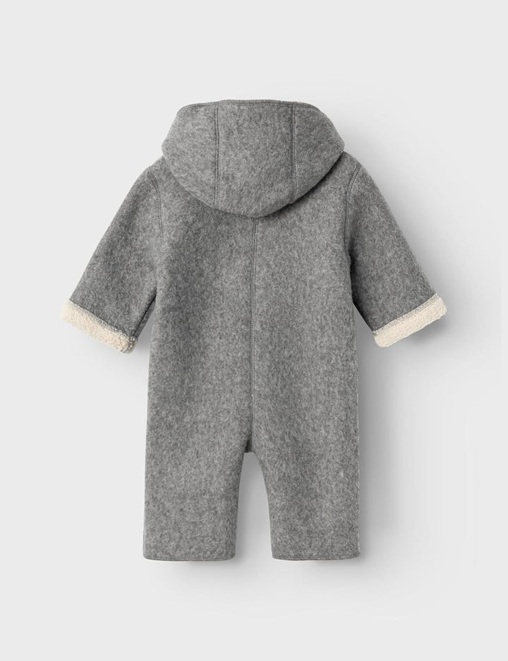 NAME IT Unisex Baby Schneeanzug 74-80 Grey Melange, 74-80 Grey Melange