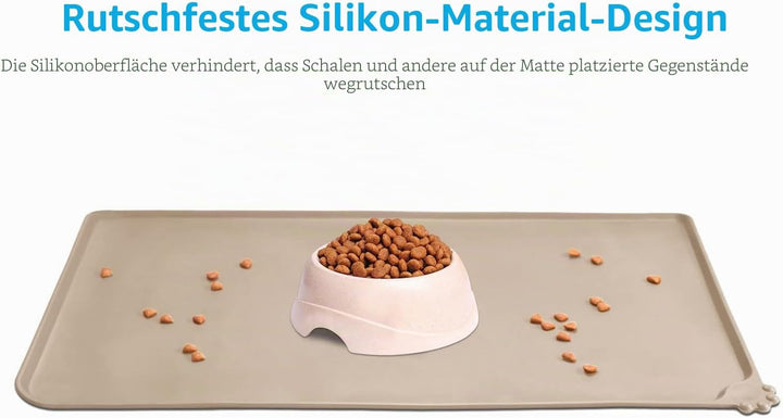 AUDWUD Silikon wasserdicht Hund und Katze Haustier Fütterung Matte,Anti-Rutsch-Tiernapf Matte,Hausti