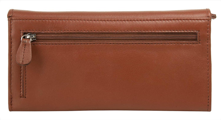 bruno banani Geldbörse Echt Leder Damen | | 020576, Cognac