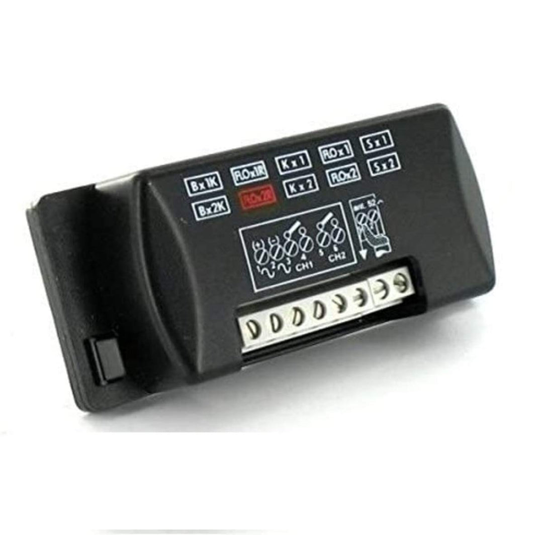 Nice FLOX2R récepteur, 2 canaux 433,92 MHz Rolling Code/Memory - 256 télécommandes !!! AC/DC 12-24V