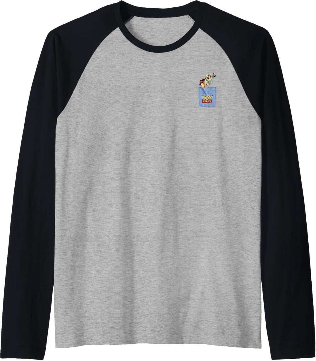Disney Pixar Toy Story Buzz and Woody Pocket Raglan