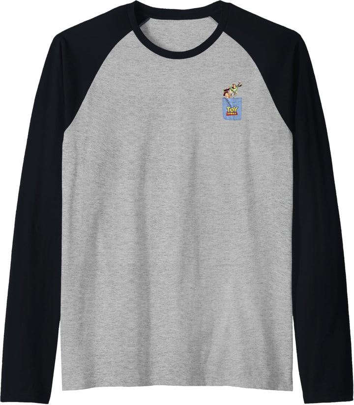 Disney Pixar Toy Story Buzz and Woody Pocket Raglan