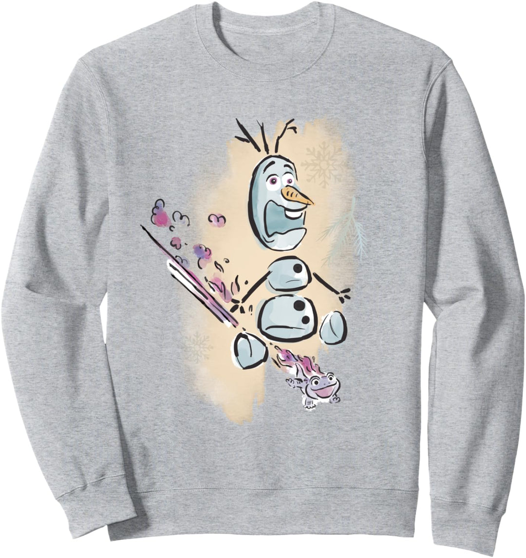 Frozen Fire It Up With Olaf And Bruni The Fire Spirit Sweatshirt