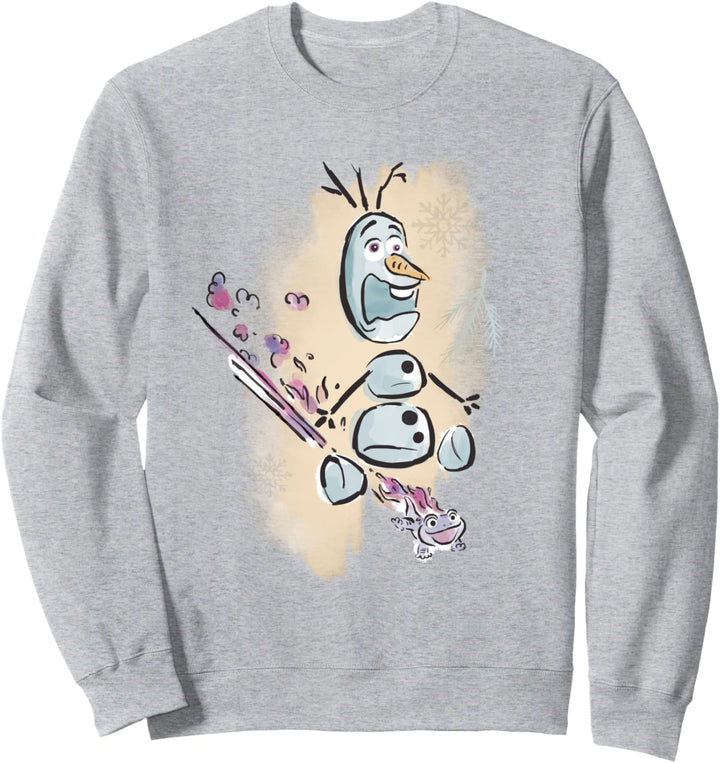 Frozen Fire It Up With Olaf And Bruni The Fire Spirit Sweatshirt