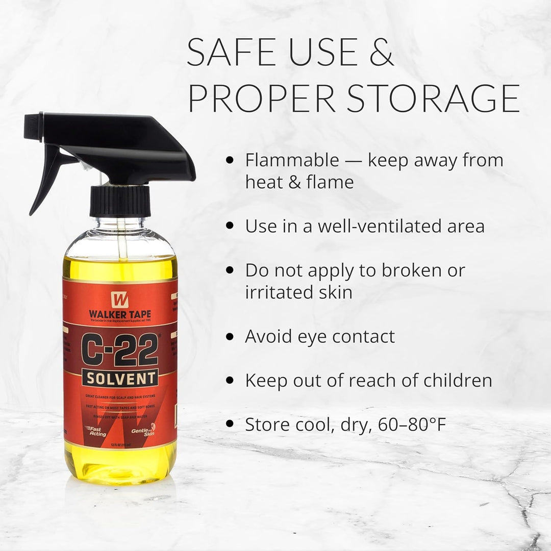 C 22 Adhesive Solvent. Oil base 12 oz. spray glue wig cleaner by Unknown