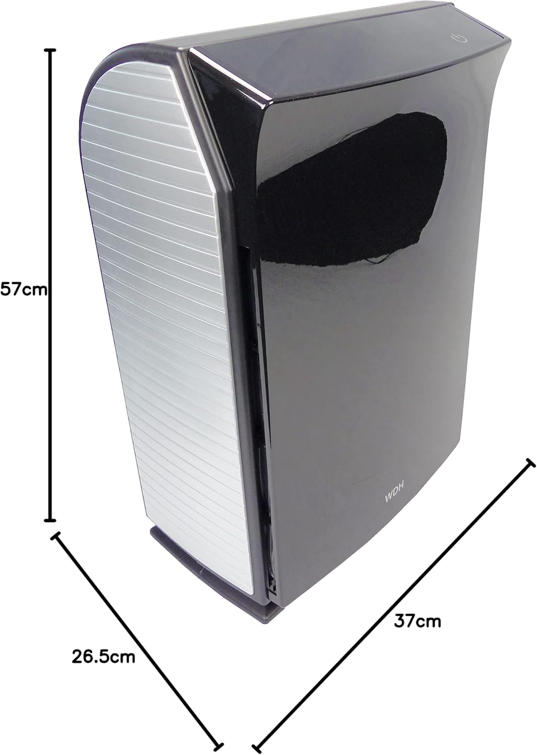 Aktobis Luftreiniger, Luftwäscher, Pollenfilter WDH-C03 (schwarz) Schwarz-silber, Schwarz-silber