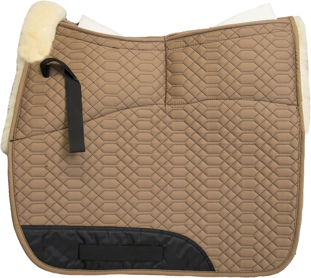 Engel Reitsport Lammfell Aufpolster Korrektur Schabracke Half Lined SCHABRA1AP-D-CAM-MED Stoff Camel