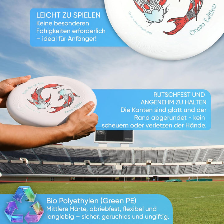 Eurodisc 175g Ultimate Koi Frisbee Disc Wettkampf-Wurf-Scheibe BIO-Kunststoff stabile Flugbahn über