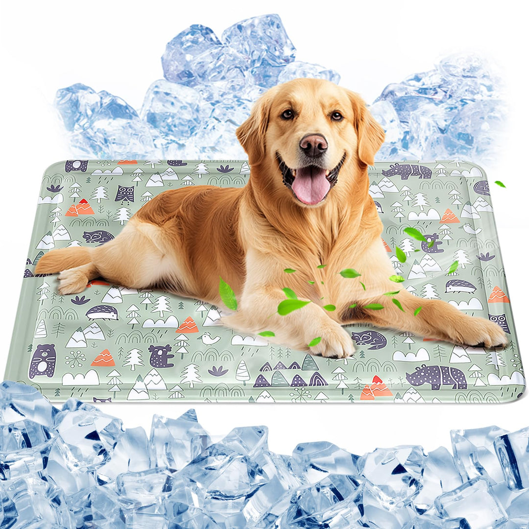 Ninonly Kühlmatte Hund 40X50cm Kühlmatte für Hunde Katze Haustier Eismatte Selbstkühlende mit Ungift