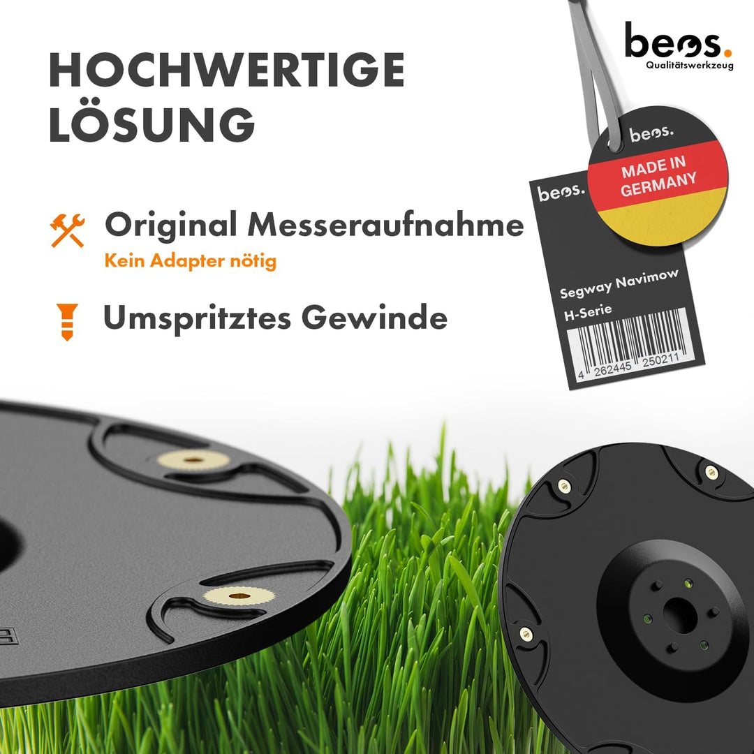 [Made in Germany] 6er Messerscheibe kompatibel mit Segway Navimow H-Serie H500E, H800E, H1500E, H300