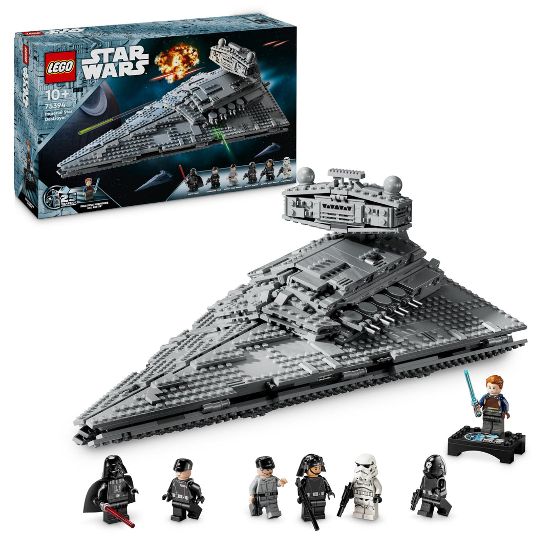 LEGO Star Wars Imperialer Sternzerstörer, Sternenschiff Set, Bauspielzeug, Spielset mit Darth Vader