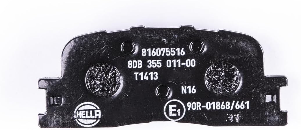 HELLA PAGID 8DB 355 011-001 Bremsbelagsatz - T1413 - Dicke/Stärke: 15.8mm - Bremssystem: Akebono - n