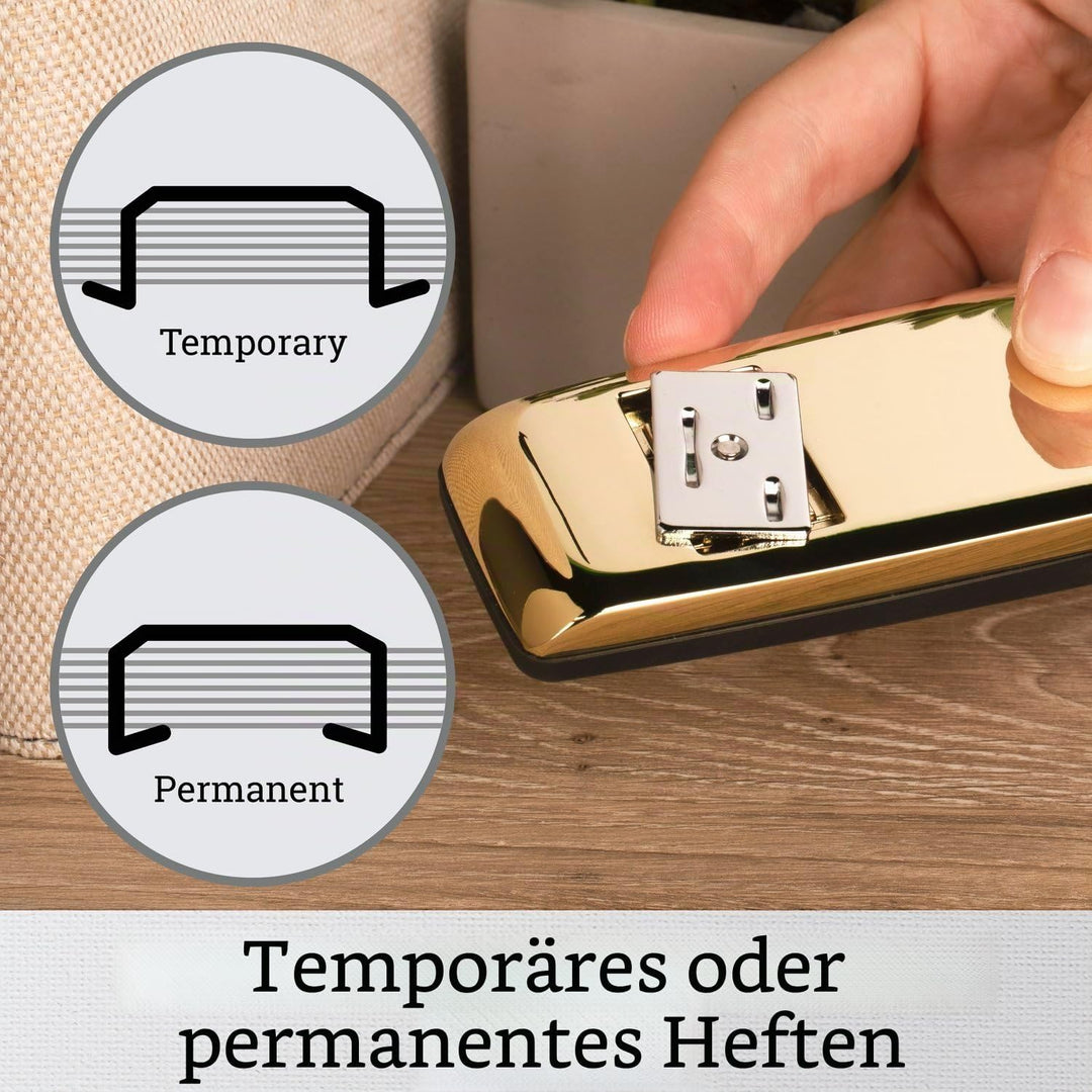 Swingline Heftgerät, 30 Blatt Kapazität, 747 Business Hefter, staufrei, Metall, Gold Chrom (74721) g