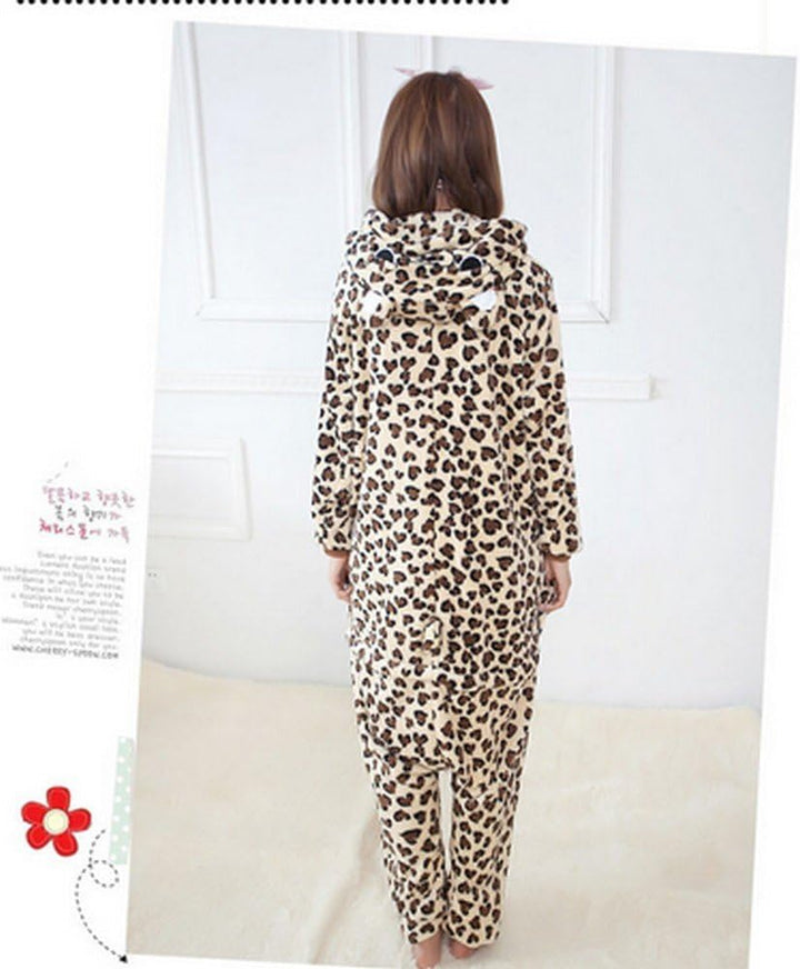 Heisses Unisex-Kostüm für Karneval und Halloween, Cosplay Zoo, Einheitsgrösse braun Medium M Leopard