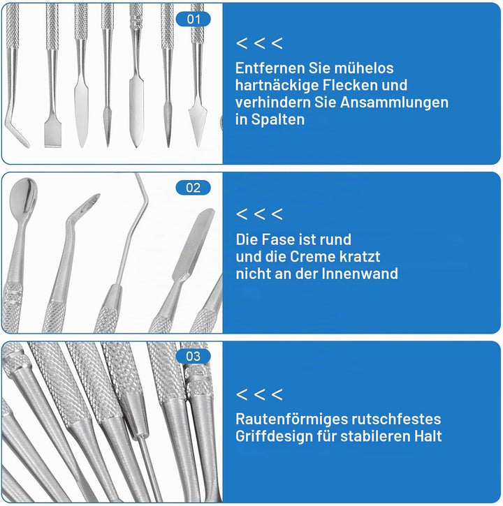 Modellierwerkzeug Modelierwerkzeugset Wachsschnitzer Werkzeuge: 12 Stück Töpferwerkzeug Set Edelstah