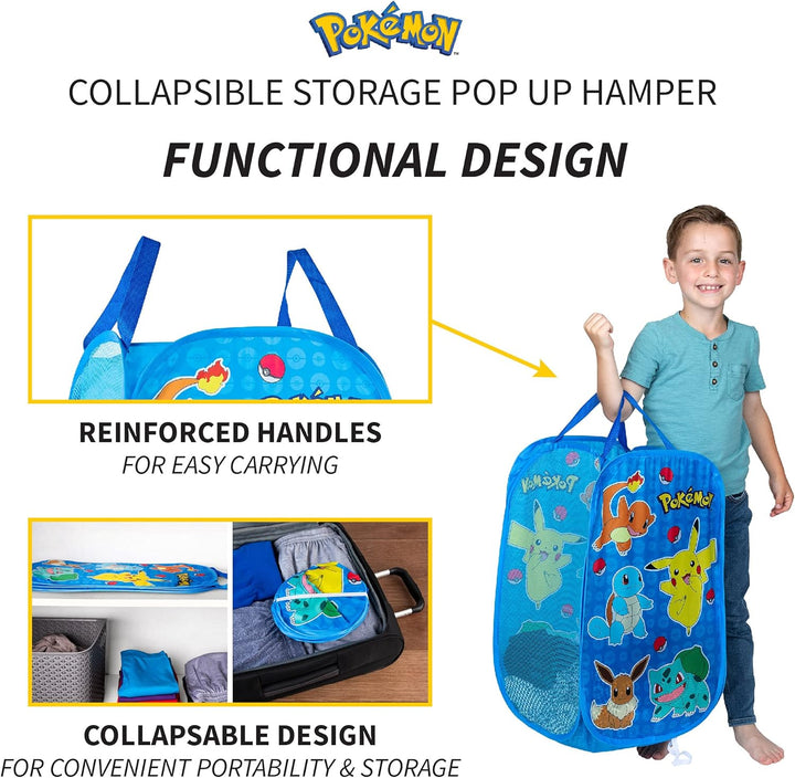 Franco Faltbarer Aufbewahrungskorb für Kinderzimmer, Einheitsgrösse, Pokemon 70 litres Pokemon, 70 l