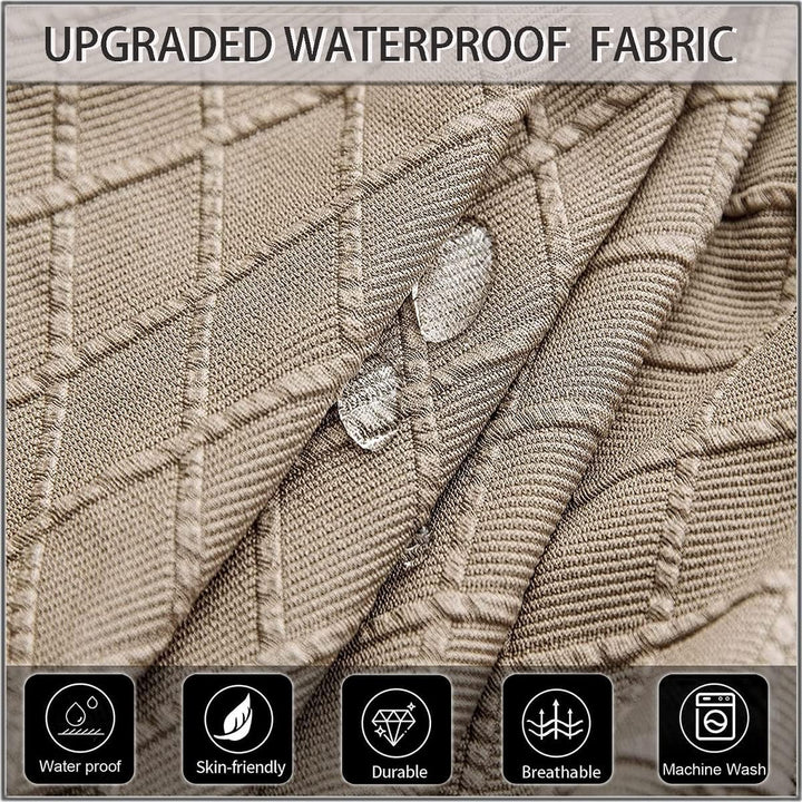 SHENGYIJING 1/2/4/6 PCS Diamond Lattice FStretch wasserdichte XL Stuhlhussen für Esszimmer, Spandex