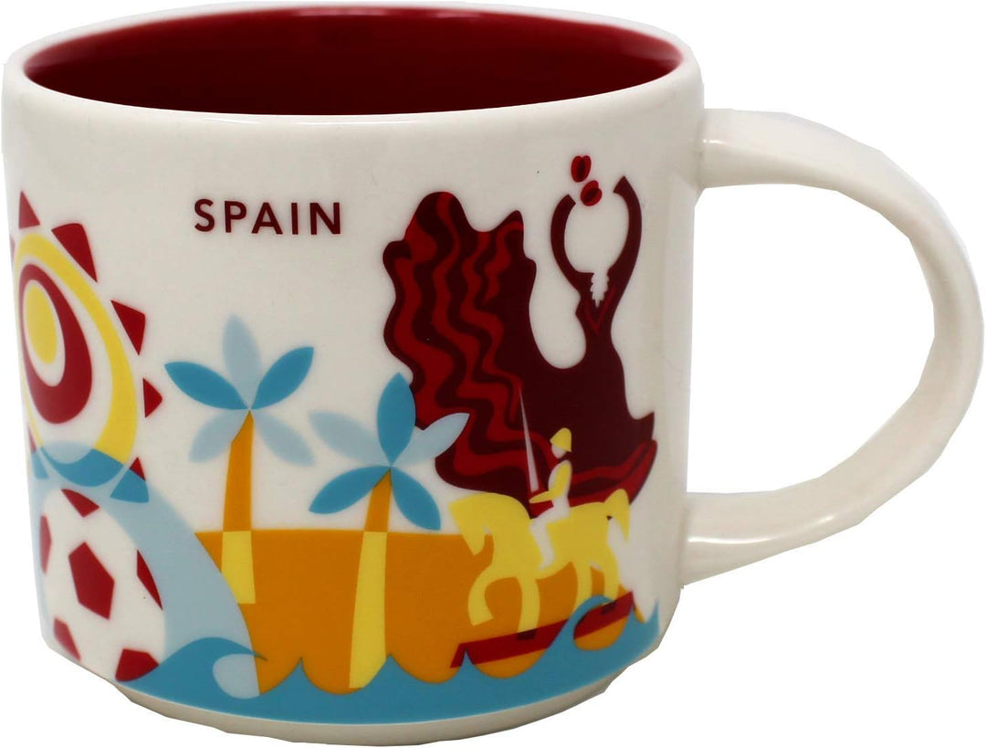 Starbucks Spanien Sie Befinden Sich Hier Yah-Sammlung Kaffeetasse Weiss