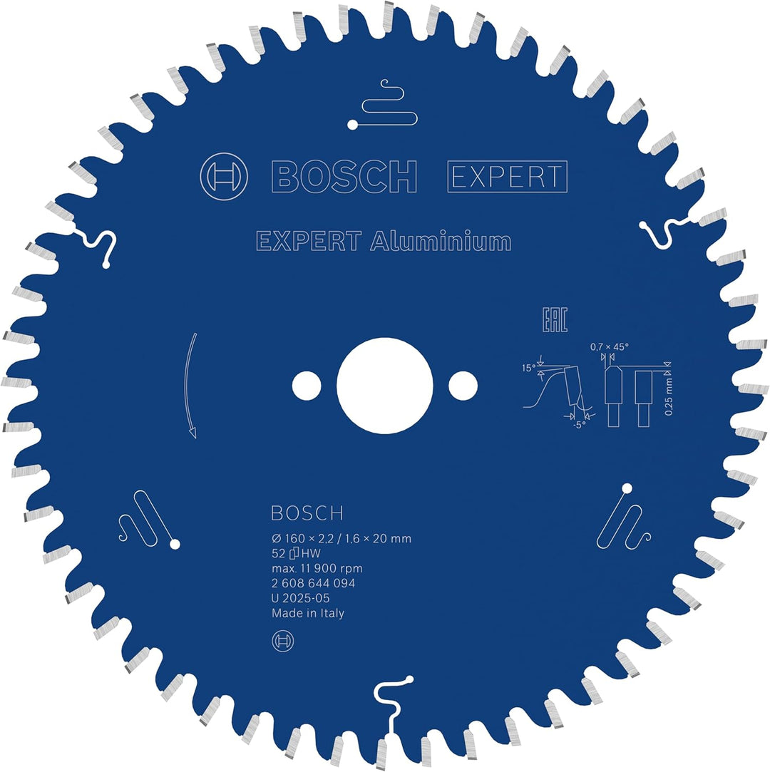 Bosch Accessories Bosch Professional 1x Kreissägeblatt Expert for Aluminium (für Aluminium, Sägeblat