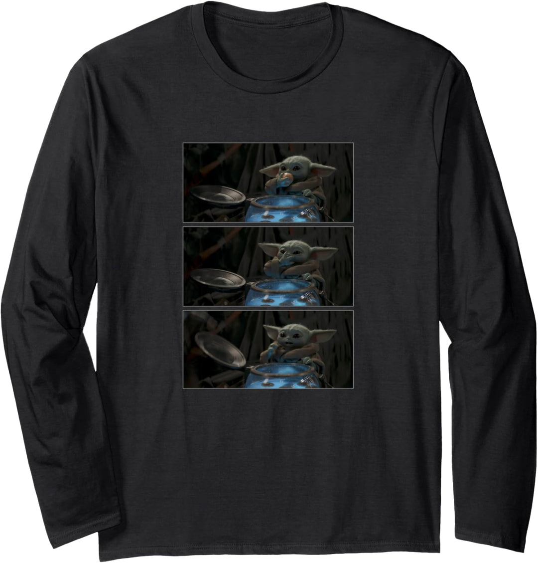 Star Wars: The Mandalorian The Child Eating Panels R4 Langarmshirt