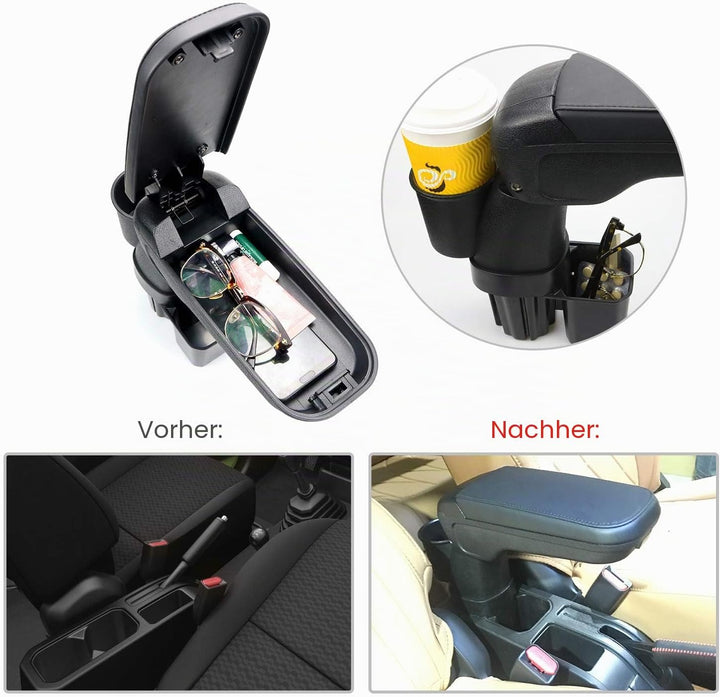 CDEFG Jimny JB64 JB74 Mittelkonsole Armlehnenbox Innenmodifikation Aufbewahrungsbox Armrest Box Auto