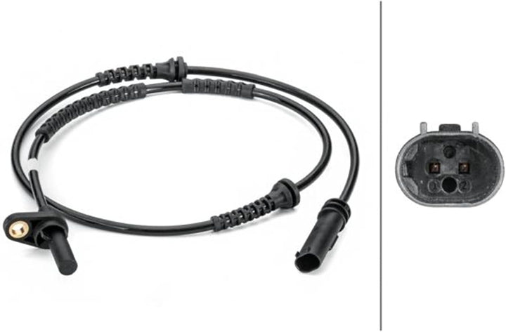 HELLA 6PU 012 806-441 Sensor, Raddrehzahl - 2-polig - Vorderachse beidseitig - Gesamtlänge: 988mm