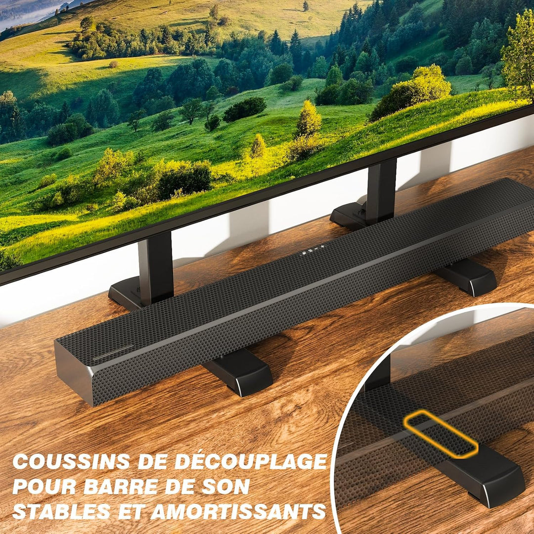 TVON Universal Grosser TV Ständer TV Standfuss Fernseher Standfüsse Beine Höhenverstellbar für 37 zu