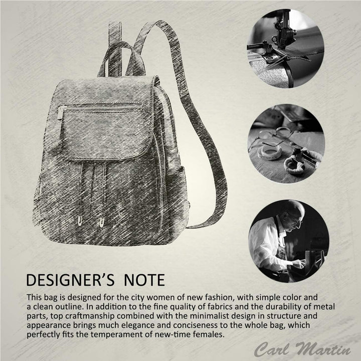 NICOLE&DORIS Mode Frauen Rucksack Mini Rucksack Leder Damen Rucksack Umhängetasche Geldbörsen Mädche