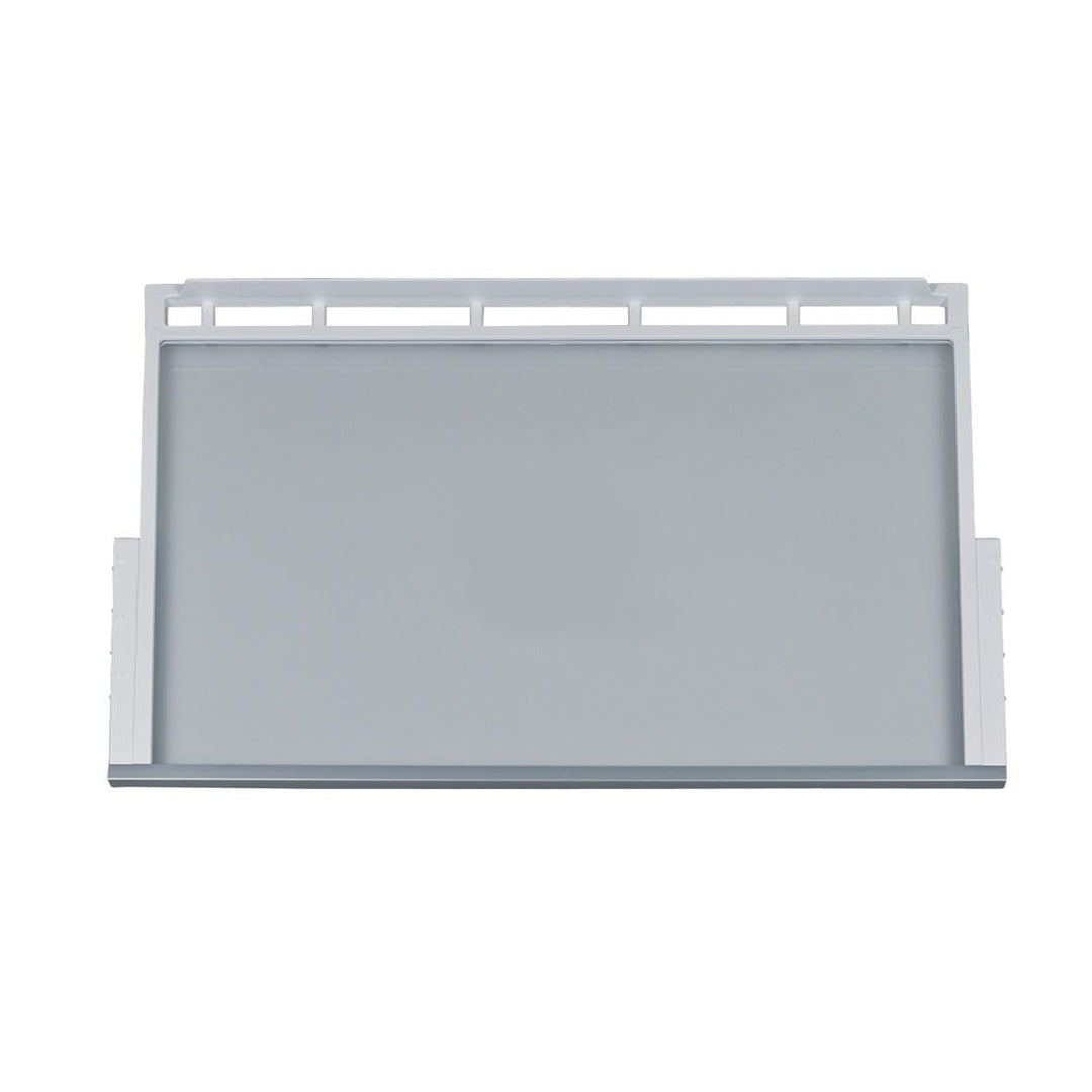 Glasplatte mit Rahmen für Kühlschrank kompatibel mit Bosch 00748397 Ablageplatte aus Glas 471x306 mm