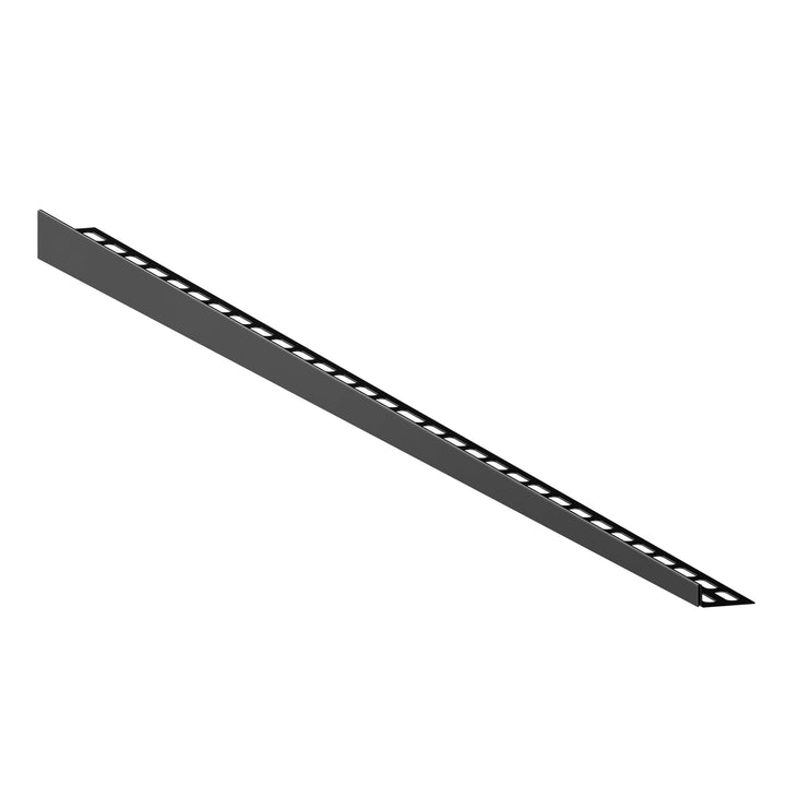 Aquabad Edelstahl Gefälleprofil Clive für begehbare Dusche in Schwarzmatt 160cm, rechtsversion, Kant