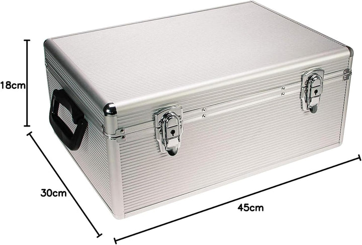 SAFE 216 CD Aufbewahrungssystem | ALU Koffer zur dvd Aufbewahrung | Hängeregister Box Abschliessbar