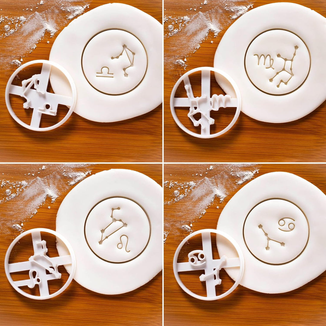 12er Set Sternzeichen Ausstechformen, 12 Teil, Bakerlogy