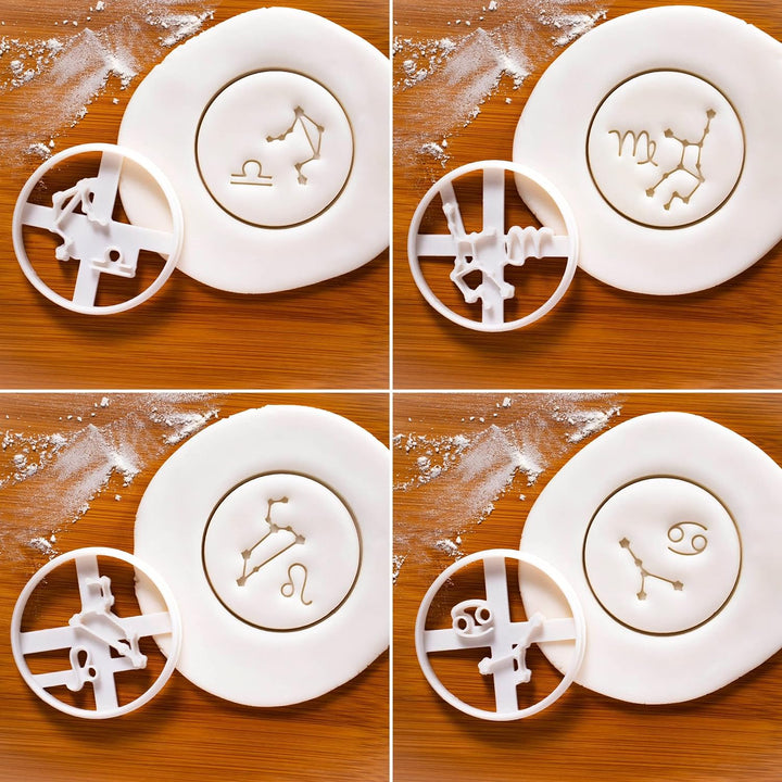 12er Set Sternzeichen Ausstechformen, 12 Teil, Bakerlogy