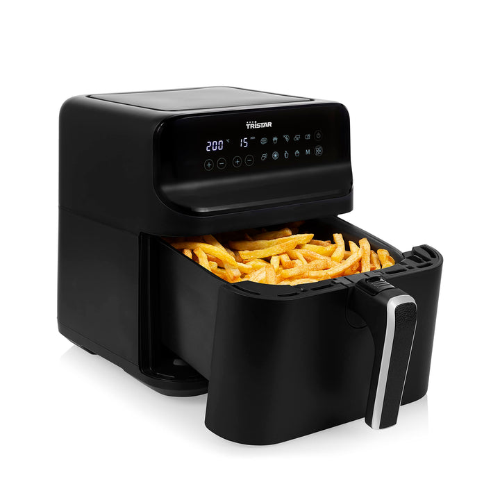 Tristar digitale Heissluftfritteuse – 6 L – 1,5 kg Pommes – Mattschwarzes Gehäuse – FR-9025