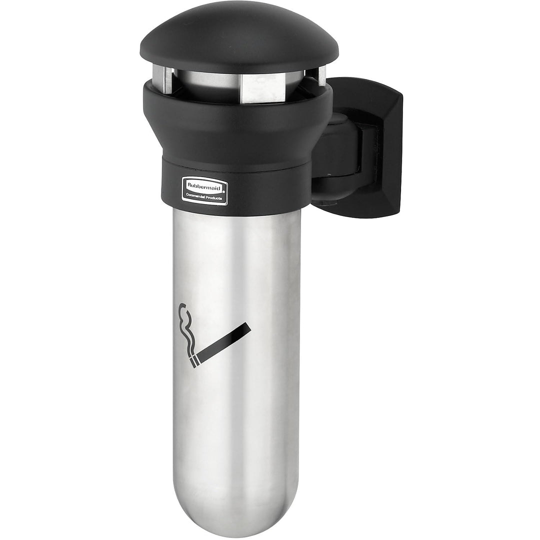 Rubbermaid Commercial Products FG9W3200SSBLA Infinity Standaschenbecher, wandmontiert, Edelstahl, Sc