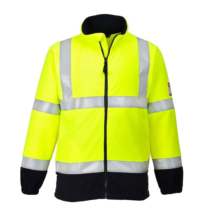 Bizflame Hi-Vis Fleece, colorYellow talla Medium M gelb / mari ne, M gelb / mari ne