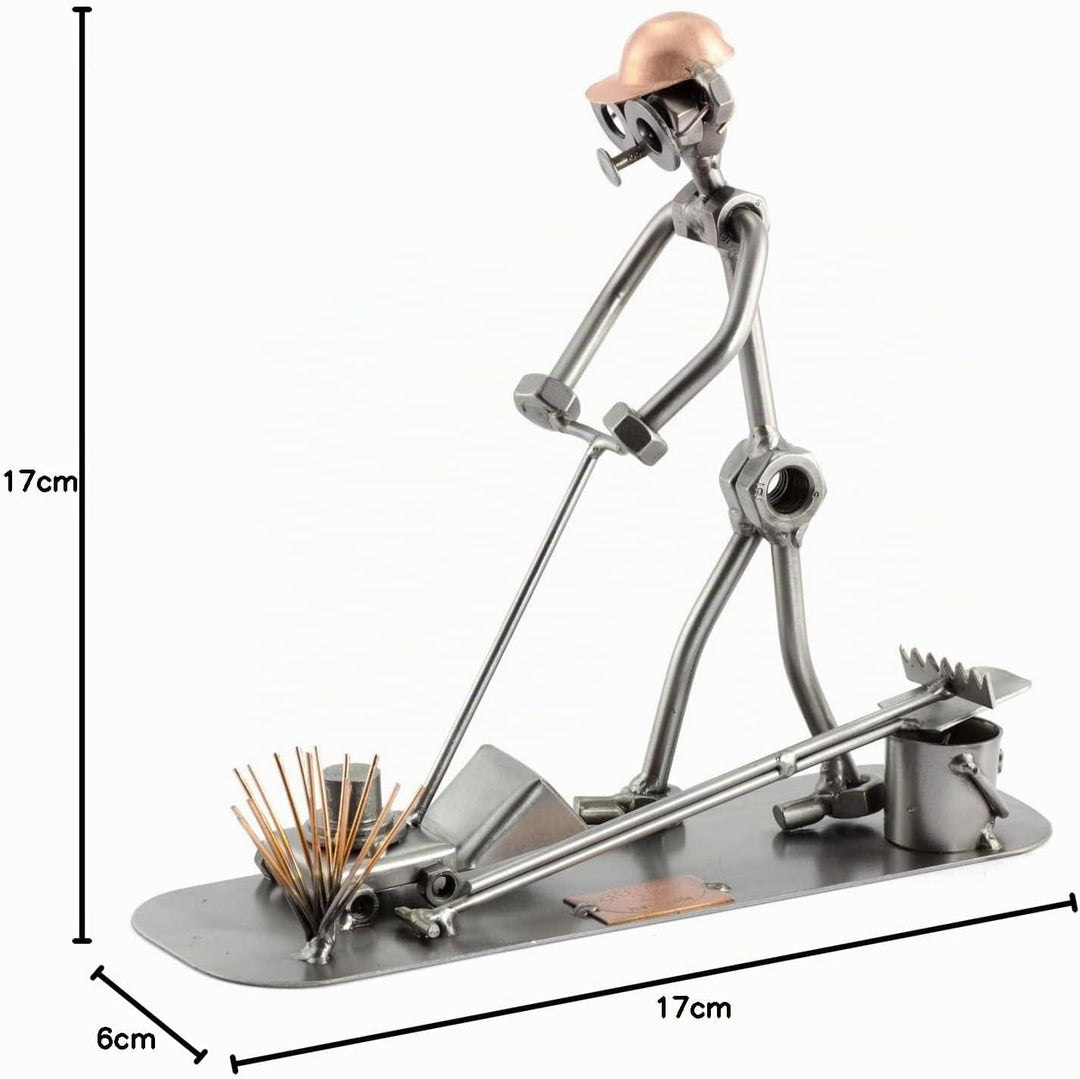 Steelman24 I Schraubenmännchen Gärtner I Made in Germany I Handarbeit I Geschenkidee I Stahlfigur I