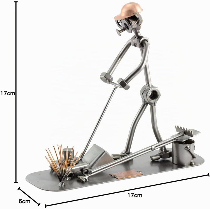 Steelman24 I Schraubenmännchen Gärtner I Made in Germany I Handarbeit I Geschenkidee I Stahlfigur I