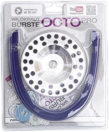 Ratioparts Unkrautbürste OCTO Pro 200 mm, 25,4 mm Ø-Bohrung 18 Fäden Wildkrautbür