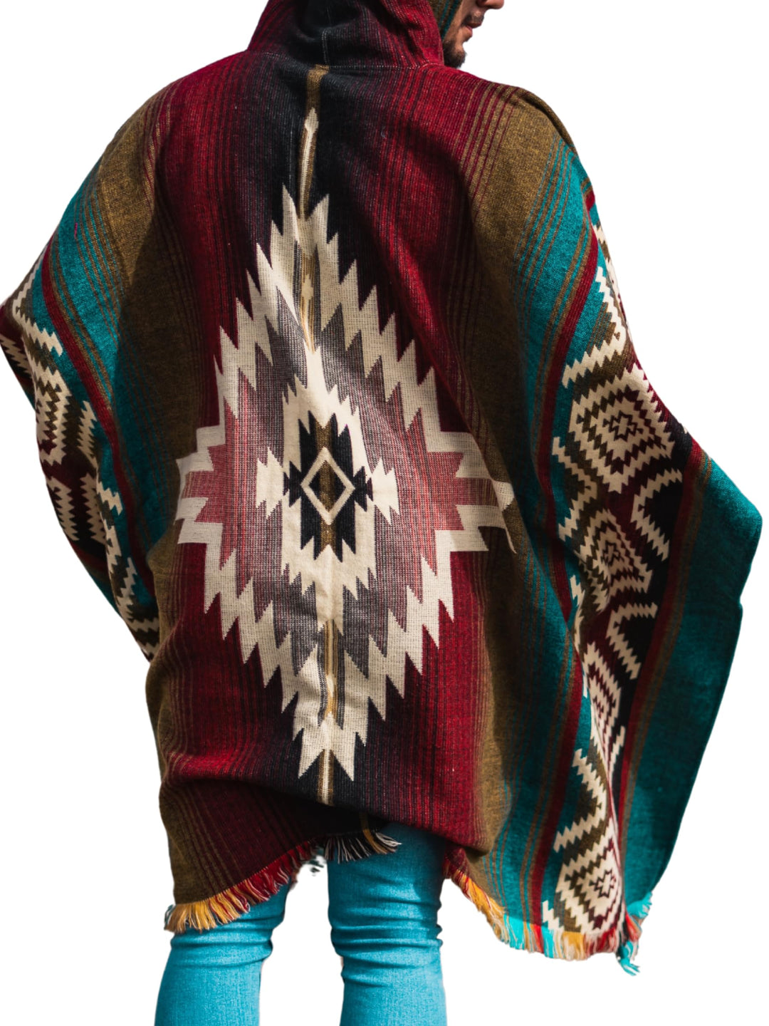 Alpaca World Unisex Alpaka Poncho Einheitsgrösse Meerblau, Weinrot, Beige, Variety