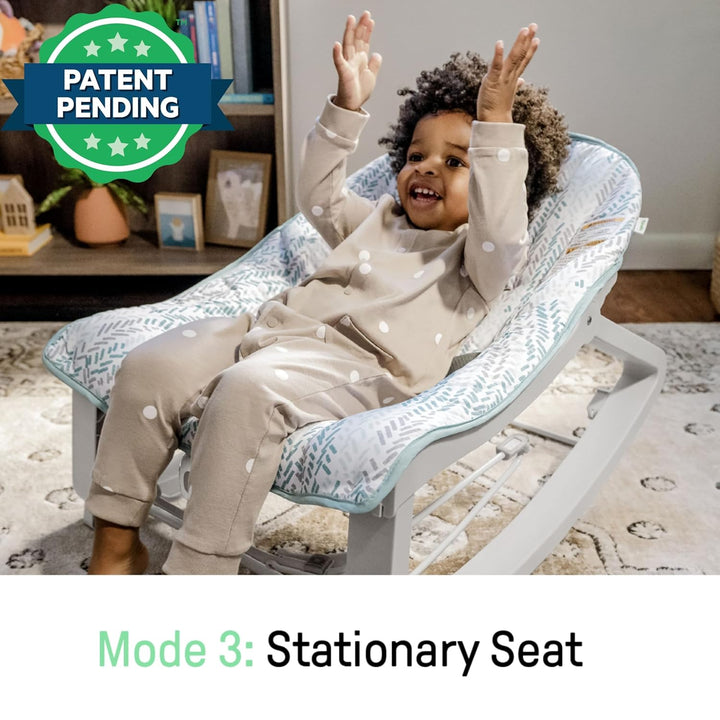Ingenuity, Keep Cozy 3 in 1 Grow with me Wippe Weaver mit Vibrationen, 2 Liegepositionen und 3 Wippf