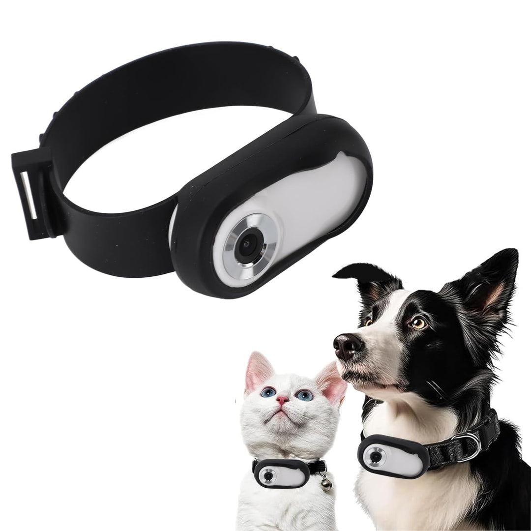 Jectse Katzenhalsband-Kamera, 170°-Weitwinkel-Haustierkameras, Action-Kamera für Videoaufzeichnungen