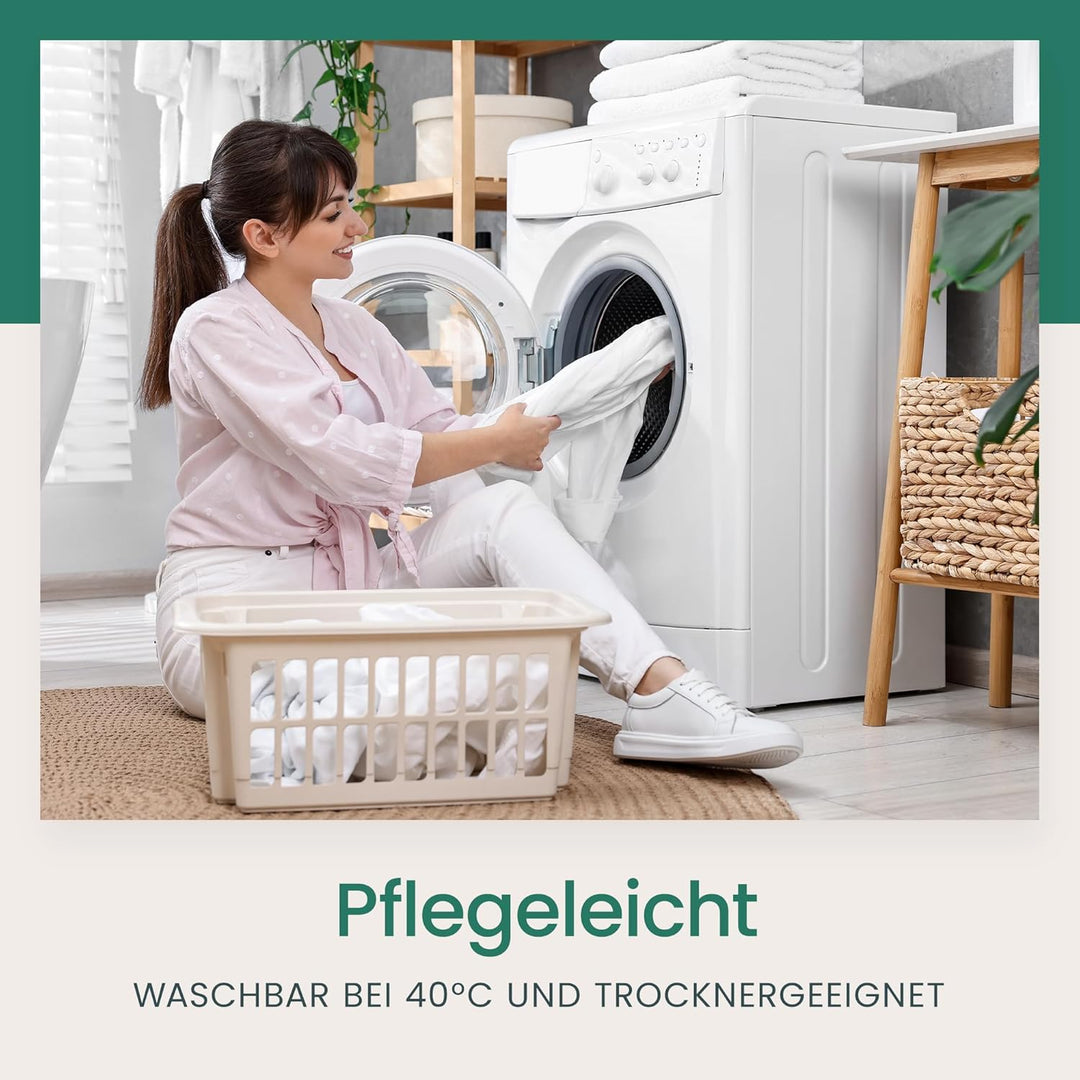 VEL VET HOME Deluxe Bettwäsche 135x200 Baumwolle Bettbezug 135x200 cm mit Kissenbezug 80x80 cm Hohe