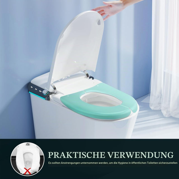 Faltbarer Toilettensitz,Tragbar Reise Wc Sitz Toilettensitz für Unterwegs Tragbar Und Klappbar für R