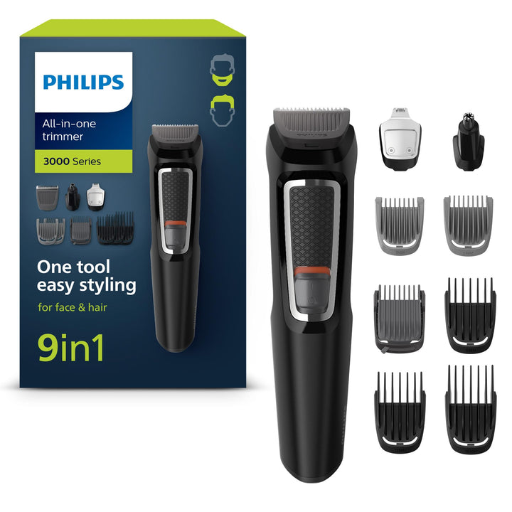 Philips Multigroom Series 3000 9-in-1, für Gesicht und Haare (Model MG3740/15)