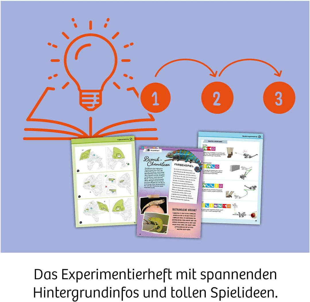 Kosmos 621391 Carl - Das Coding-Chamäleon, Roboter-Chamäleon mit Farbwechsel-Effekt, Codieren für Ki