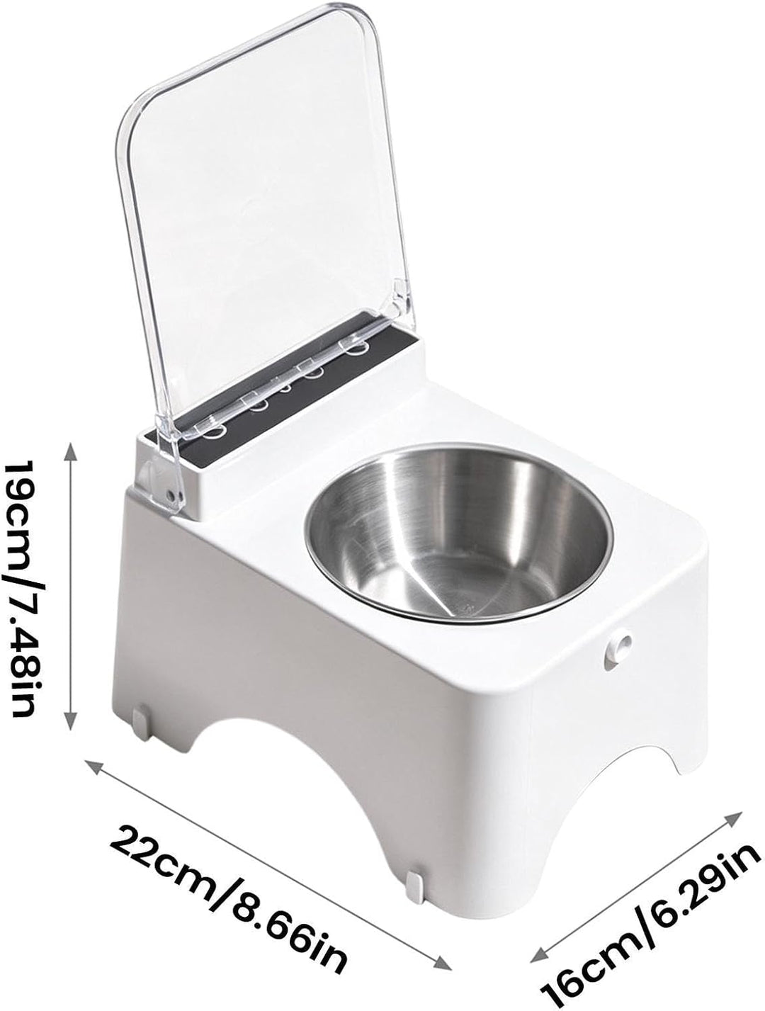 Katzennapf Smart Feeder Mit Infrarot Sensor Automatischer Deckel Katzen- Katzennapf,für Kätzchen Inn
